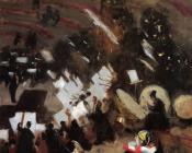 约翰 辛格 萨金特 : Rehearsal of the Pas de Loup Orchestra at the Cirque d'Hiver